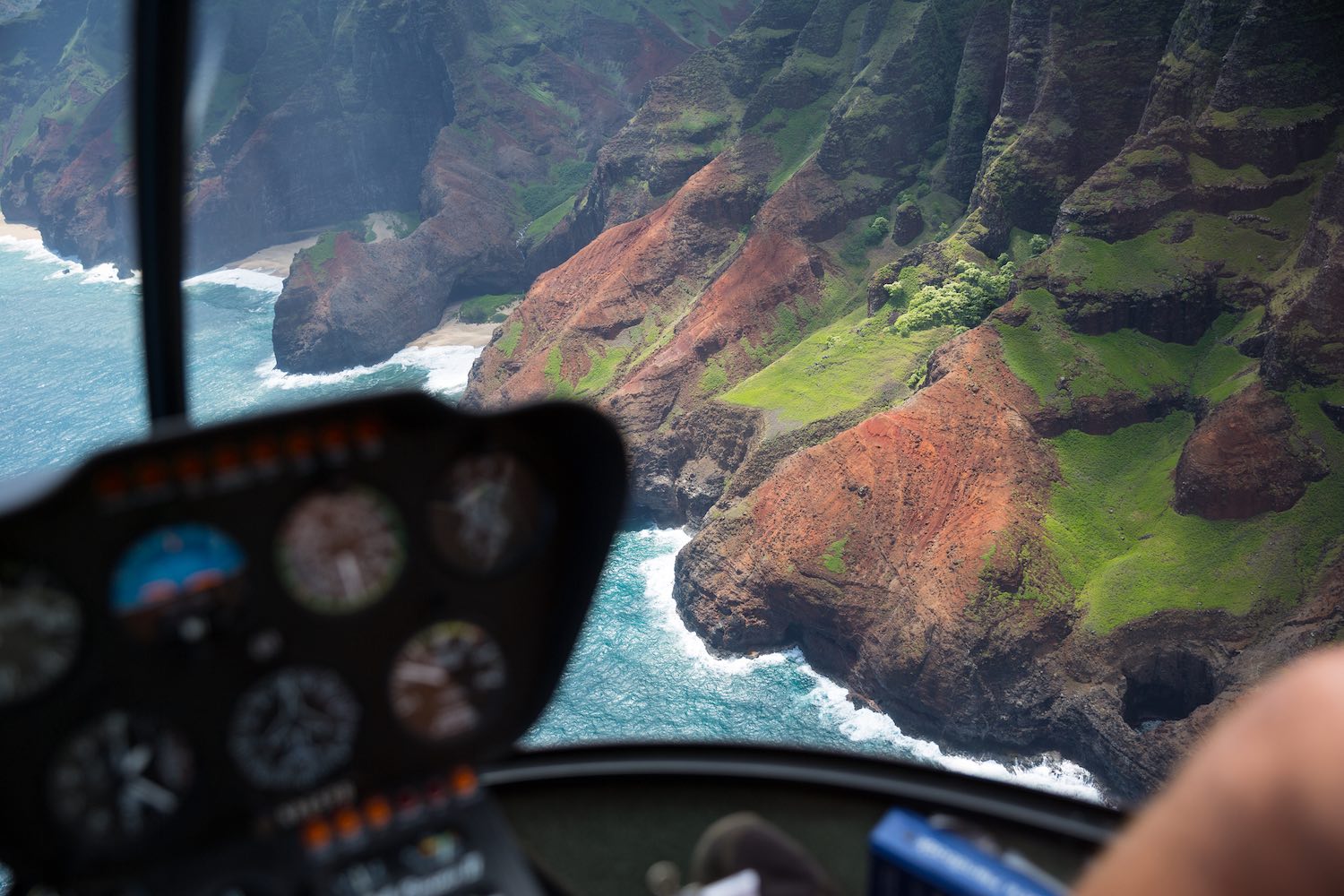 Helicopter View Of Na Pali Coast